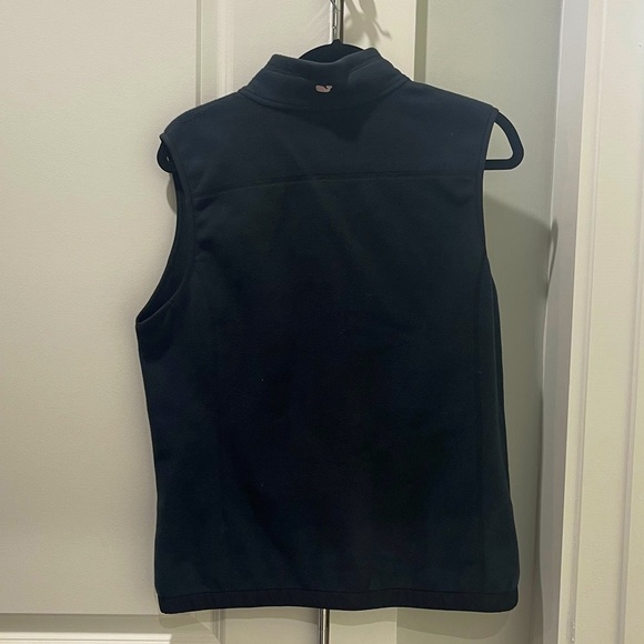 Navy Fleece Full Zip Vest - Picture 3 of 3